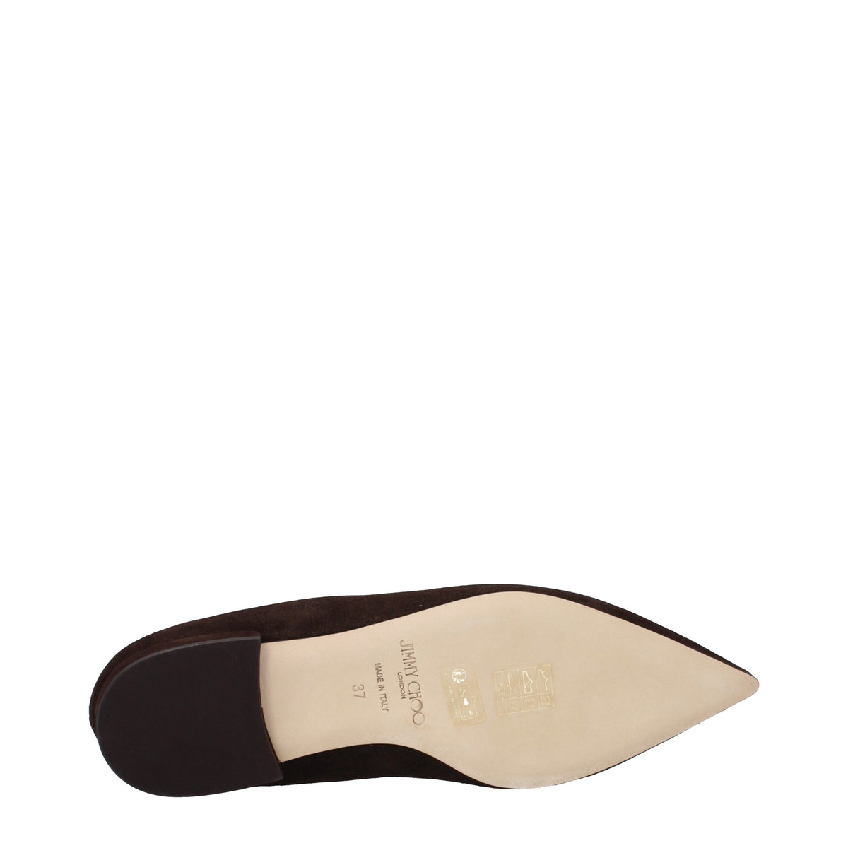 Jimmy Choo Ballet Flats Women Suede Brown/Chocolate