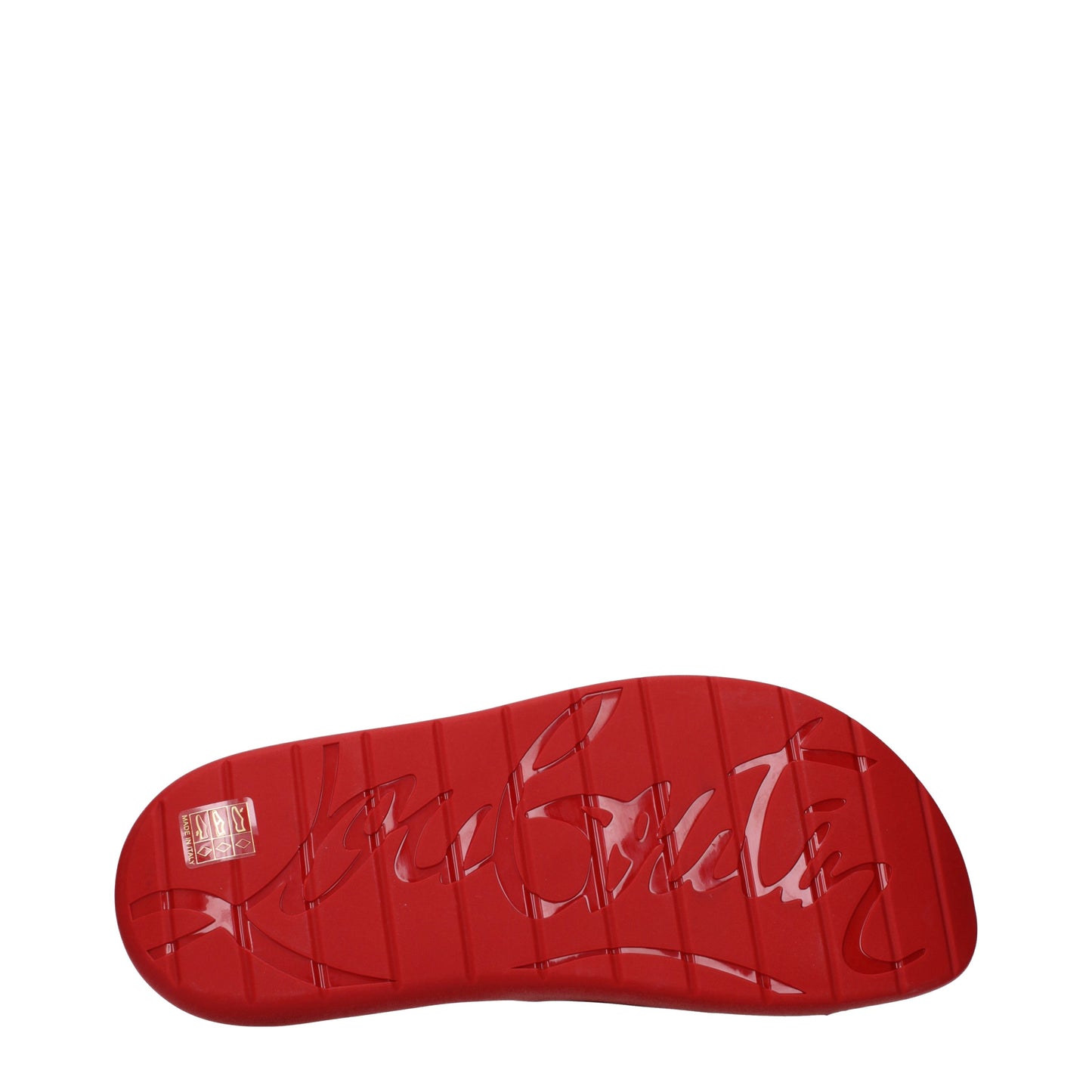 Louboutin Slippers and Clogs Men Rubber Black