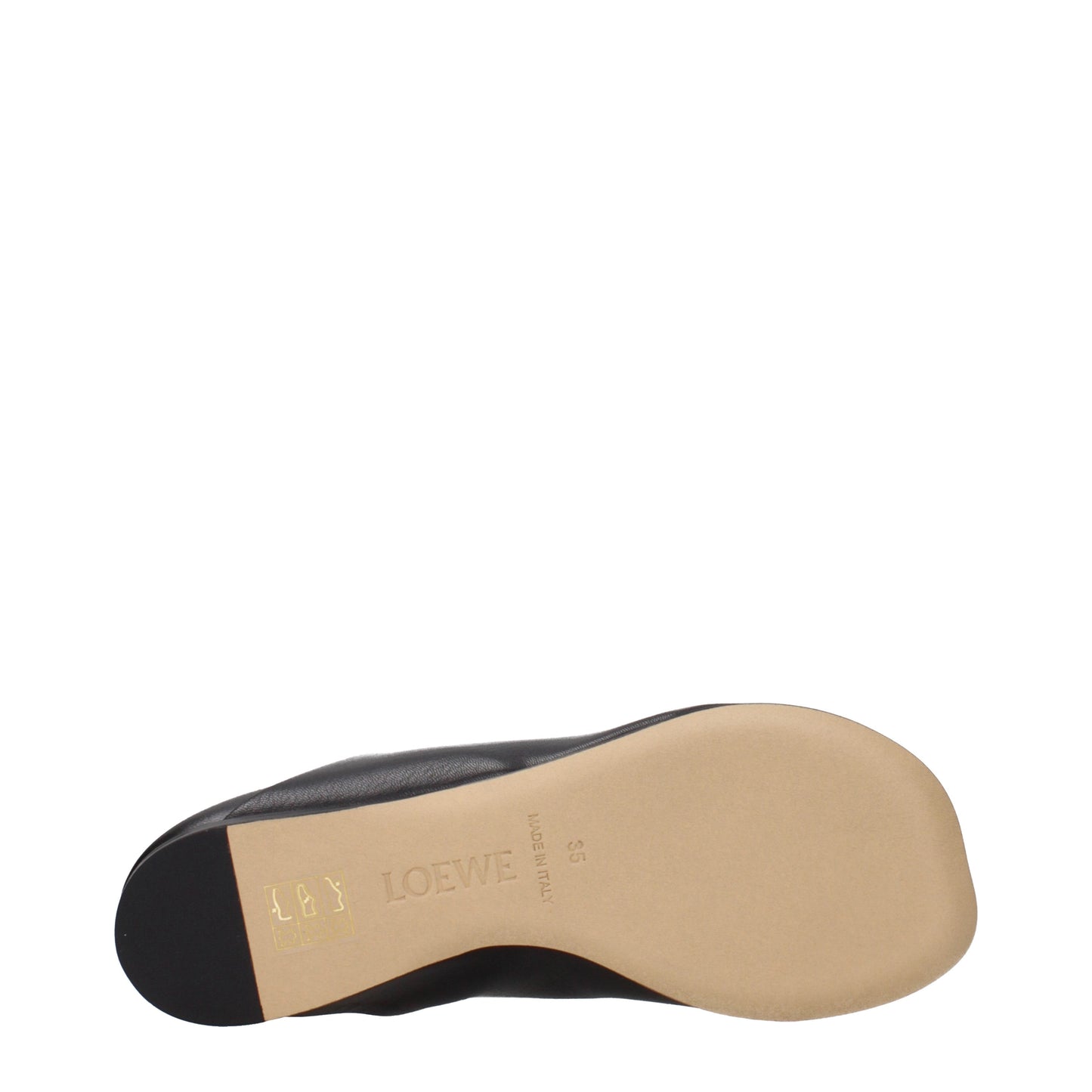Loewe Ballet Flats Women Leather Black