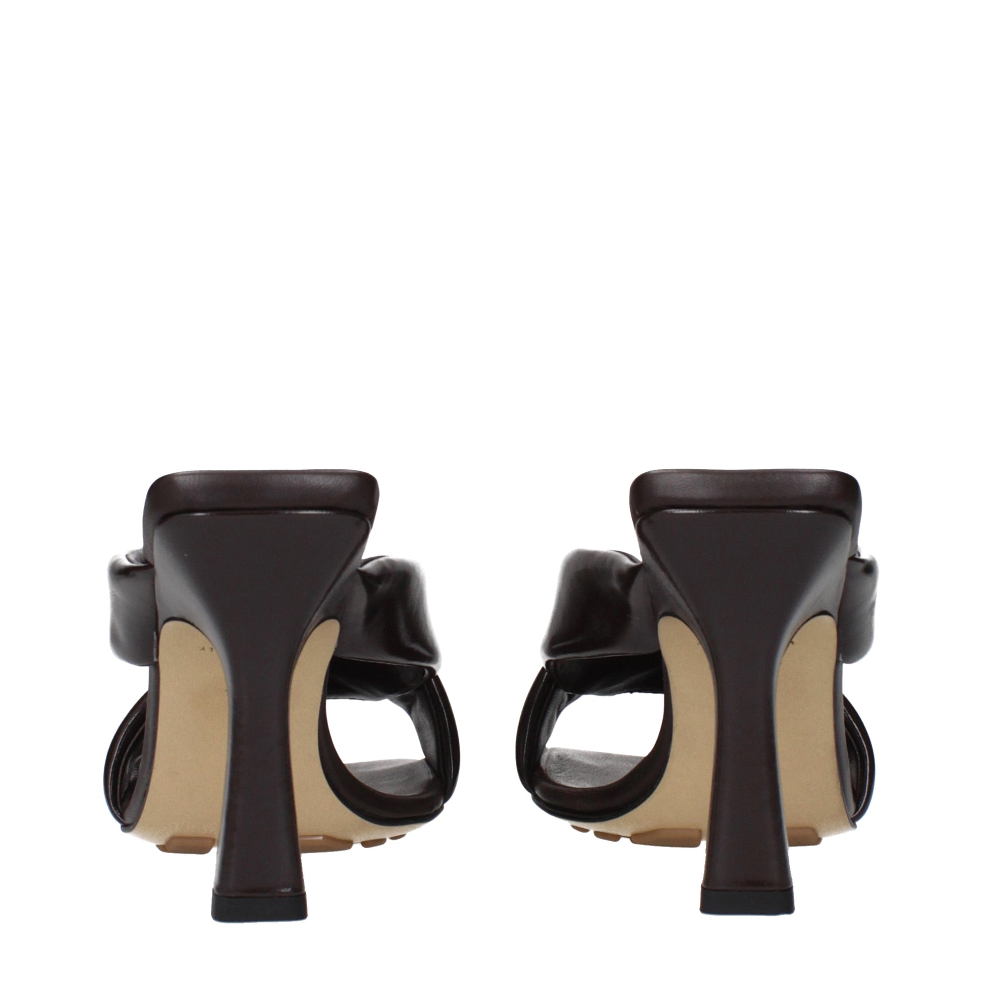 Bottega Veneta Women's Sandals Leather Chocolate