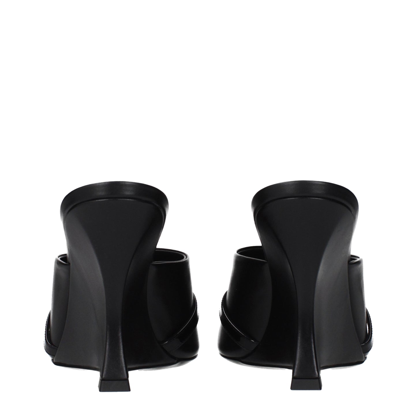 Versace Wedges Women Leather Black