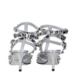 Valentino Garavani Sandals Women Patent Leather Silver