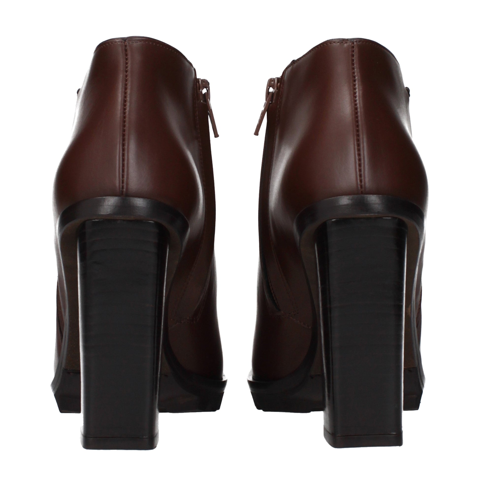 Max Mara Ankle Boots Women Leather Brown/Hickory