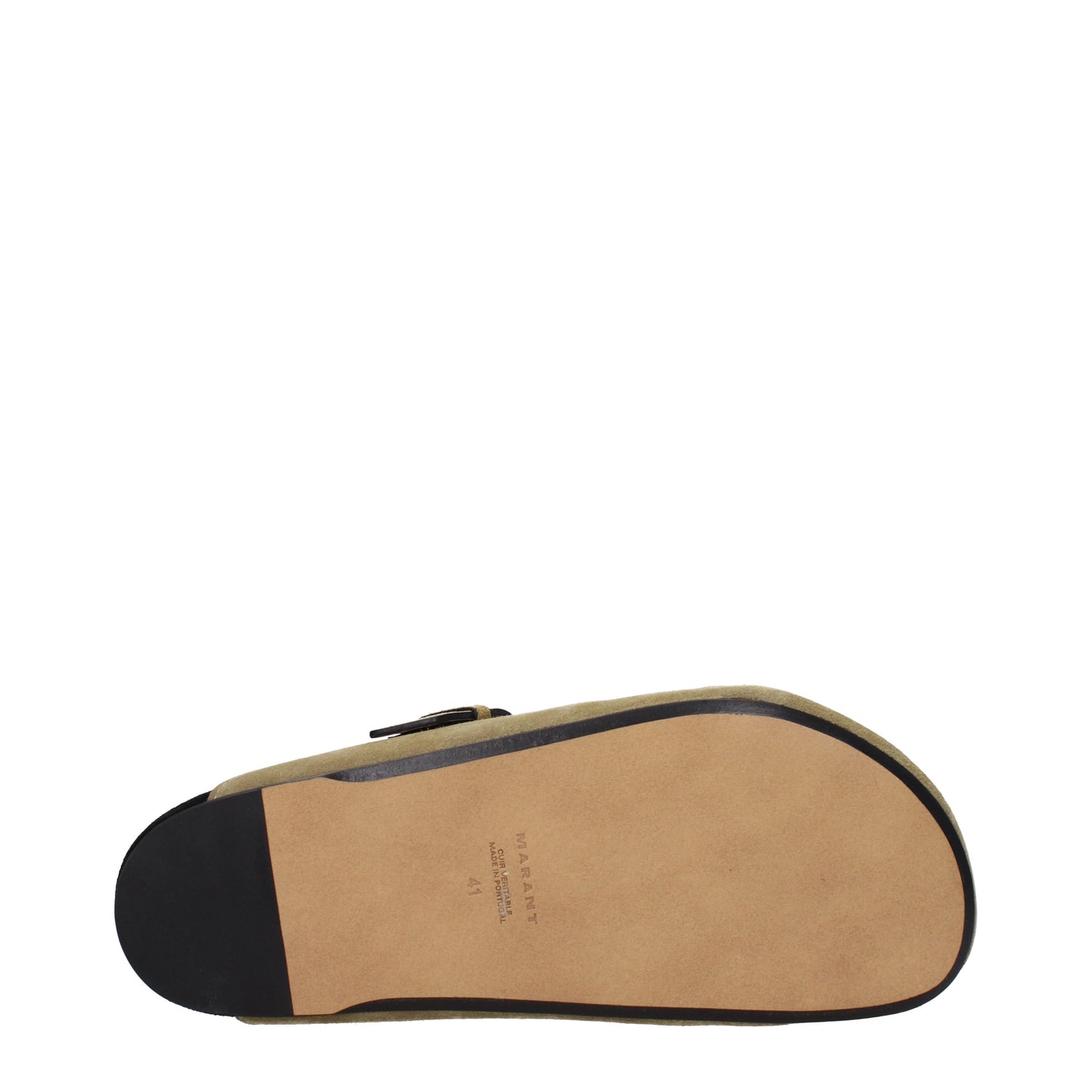 Isabel Marant Sandals & Slippers Men Suede Gray/Taupe