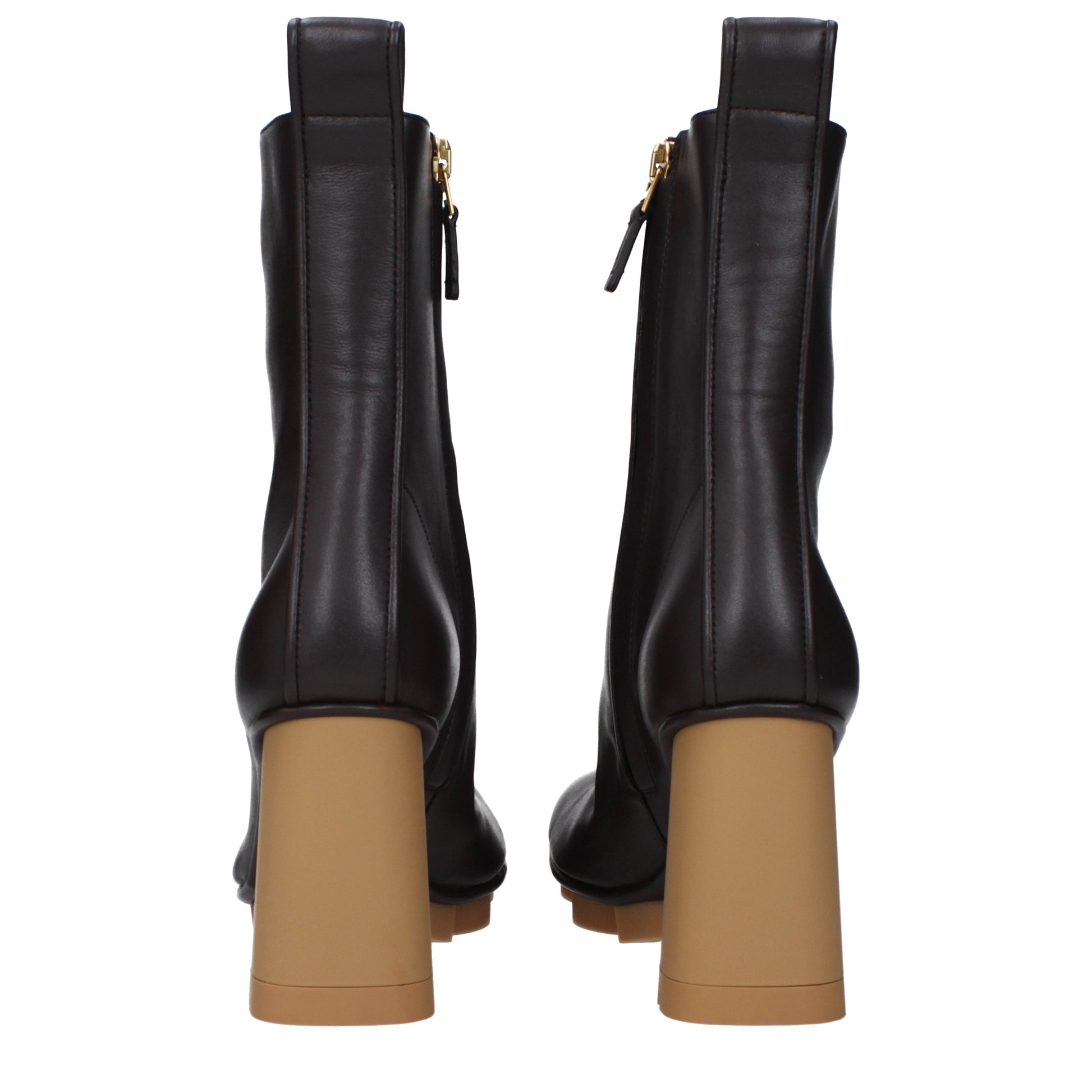 Bottega Veneta Women's Ankle Boots Leather Chocolate