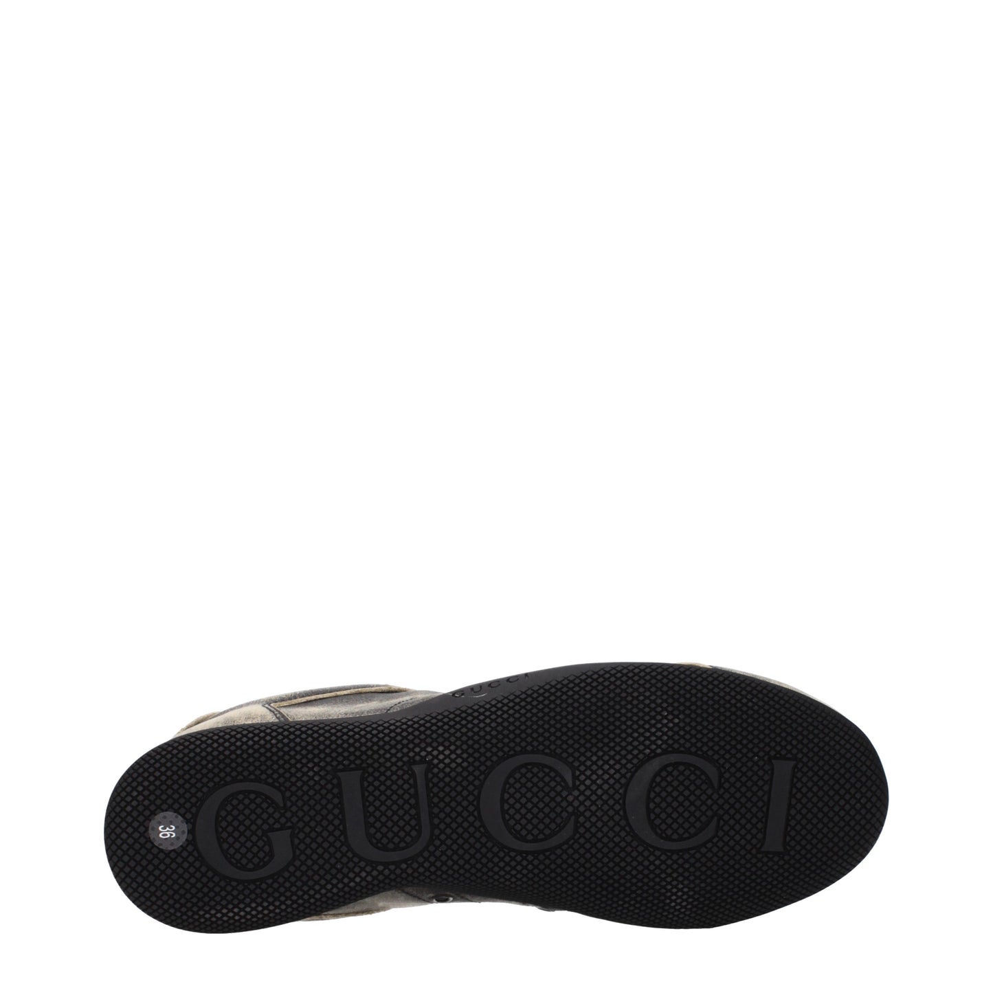 Gucci Sneakers Women Leather Black/Ivory