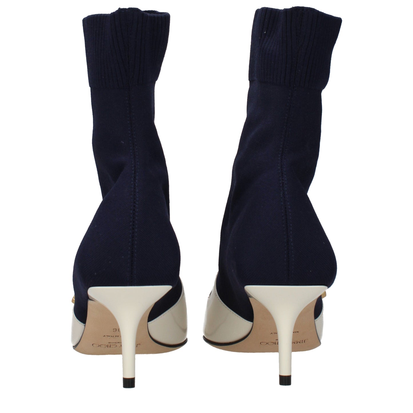 Jimmy Choo Ankle Boots Women Fabric  Blue/Milk