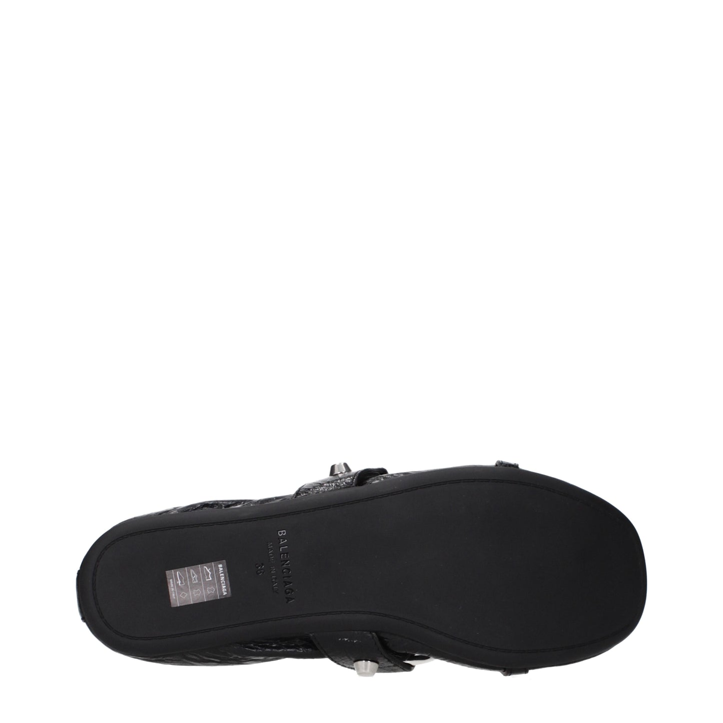 Balenciaga Ballet Flats Women Leather Black