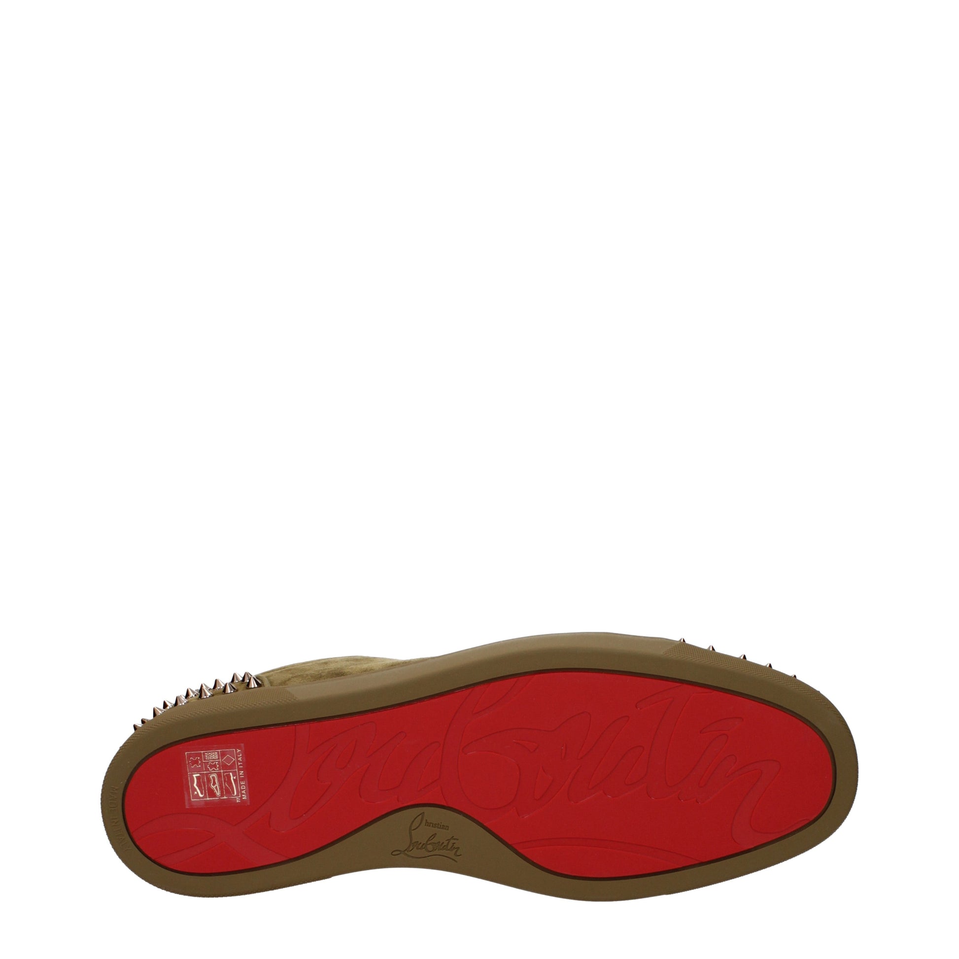 Louboutin Sneakers Men Suede Green