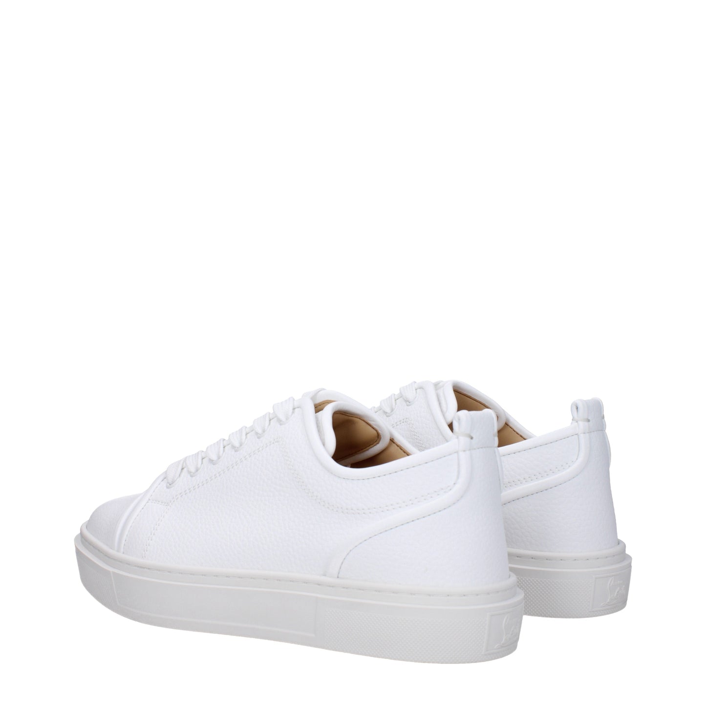 Louboutin Men's Sneakers in Leather White