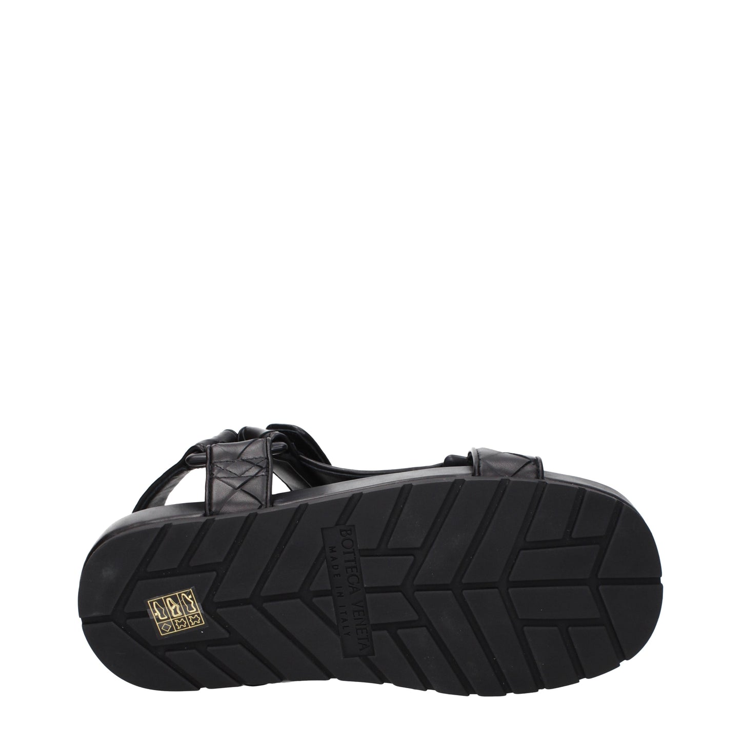 Bottega Veneta Men's Sandals in Leather Black