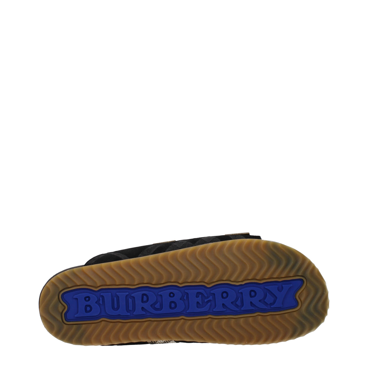 Burberry Slippers and Clogs Men Suede Black/Beige