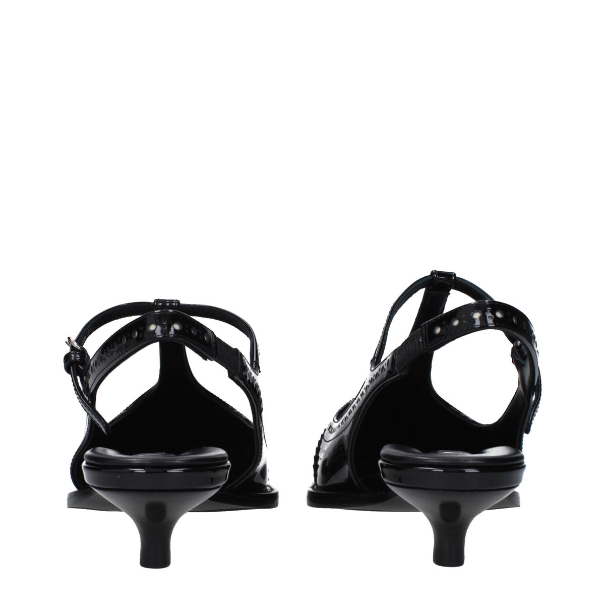 Miu Miu Sandals Women Leather Black/Ivory