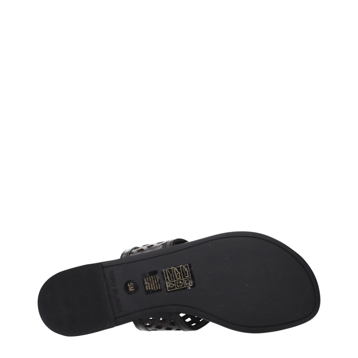 Tory Burch Flip Flops Women Leather Black