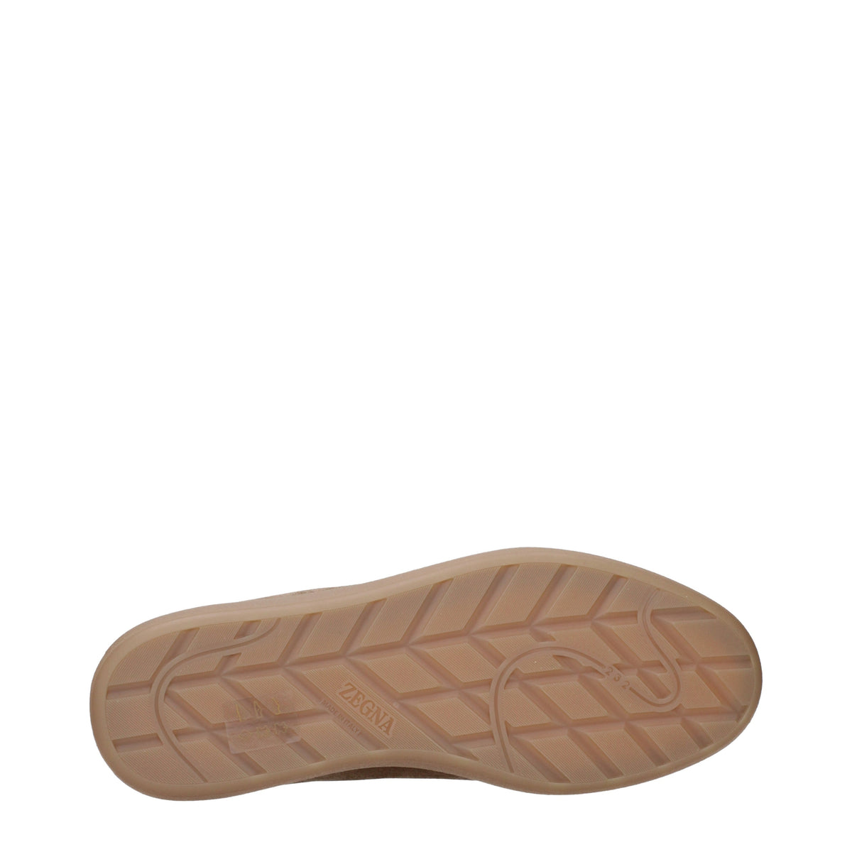 Zegna Sneakers Men Suede Beige/Dark Beige