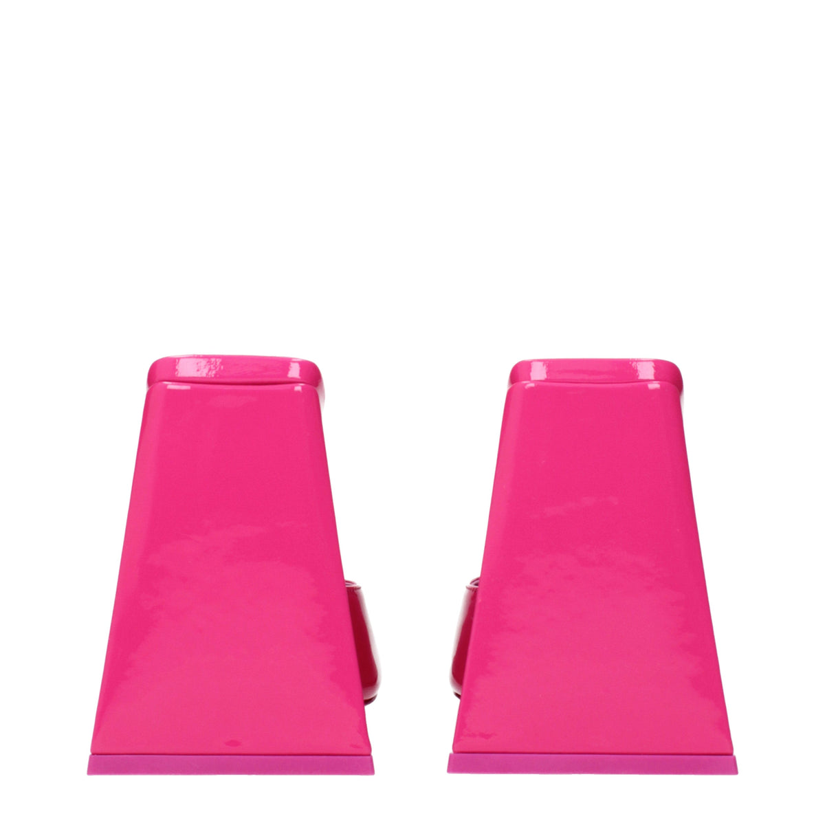 The Attico Women's Sandals Patent Leather Fuchsia