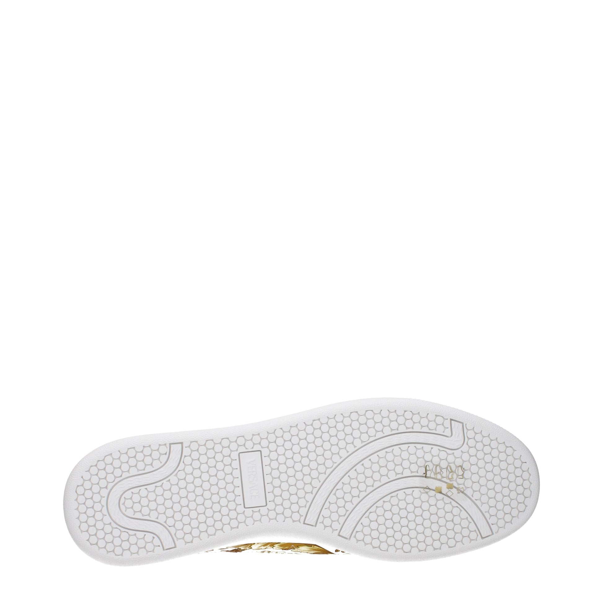 Versace Sneakers Men Leather White/Yellow