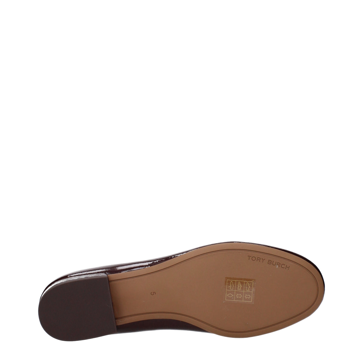 Tory Burch Ballet Flats Women Patent Leather Red/Bordeaux