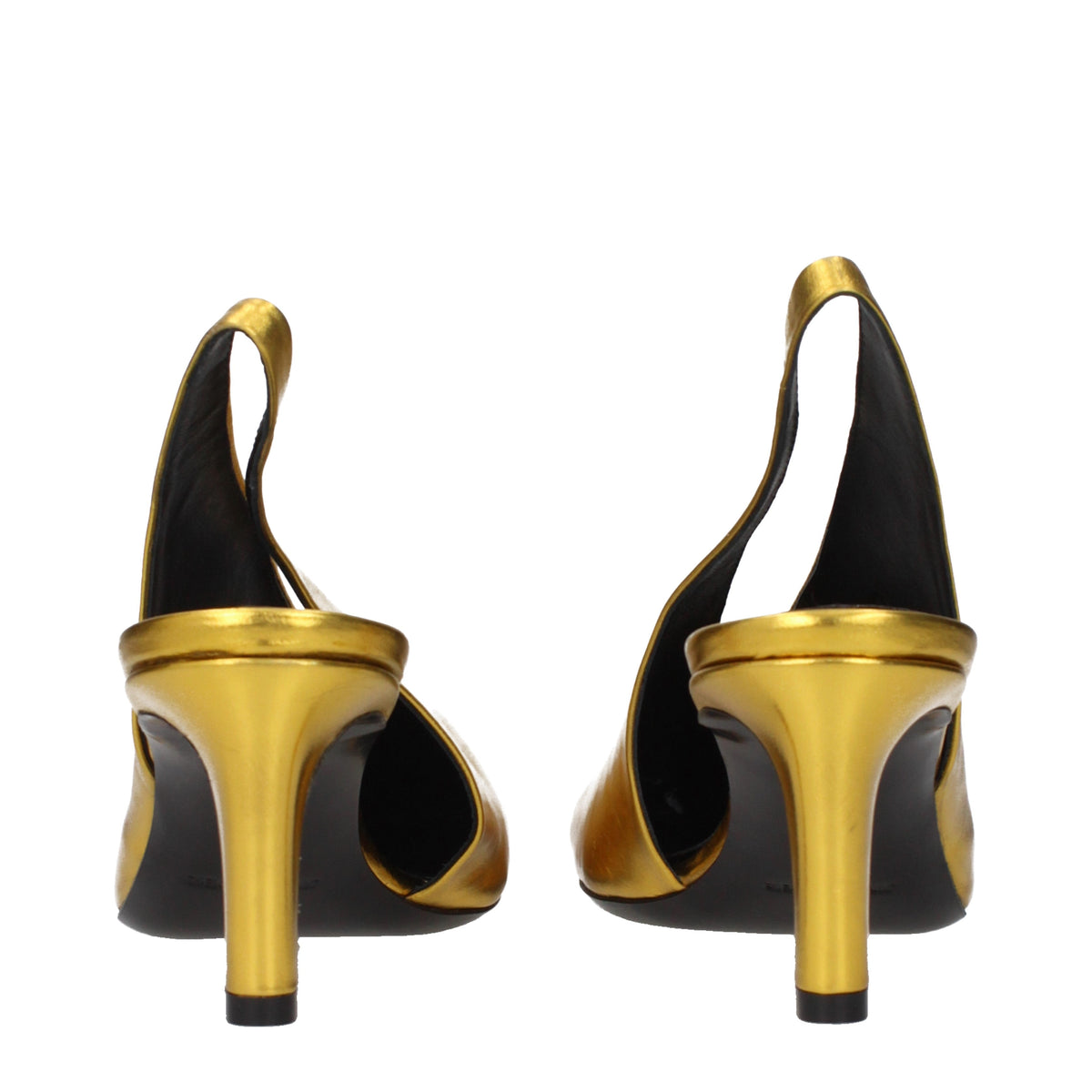 Jil Sander Sandals Women Leather Gold
