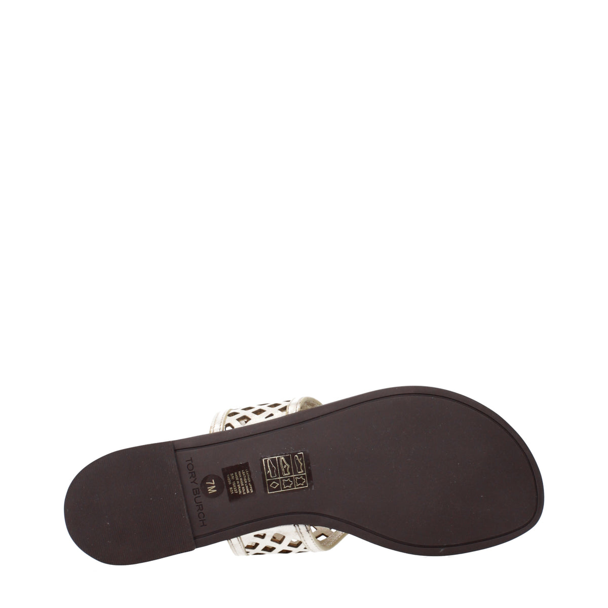 Tory Burch Flip Flops Women Leather Gold