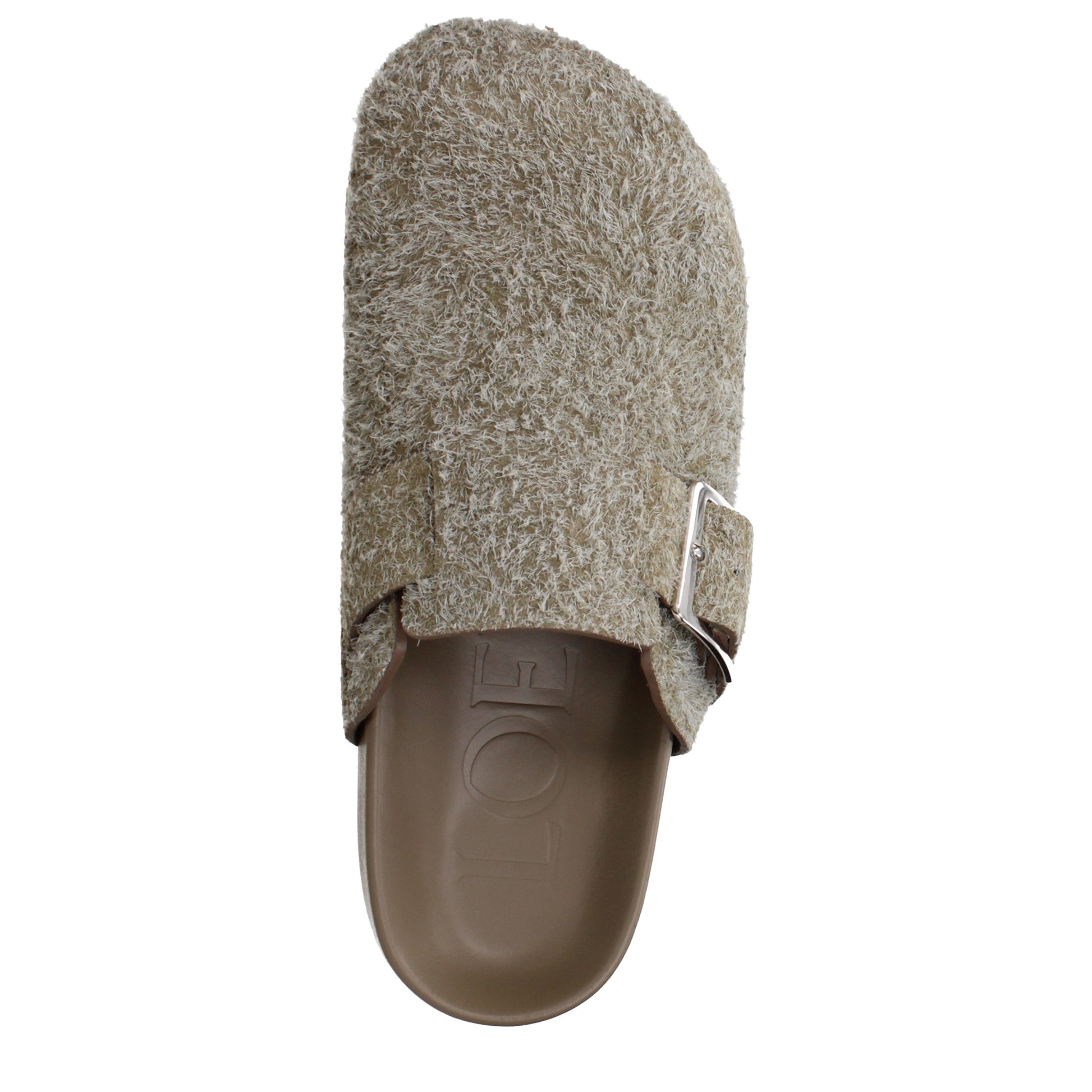 Loewe Slippers and Clogs Men Suede Green/Khaki