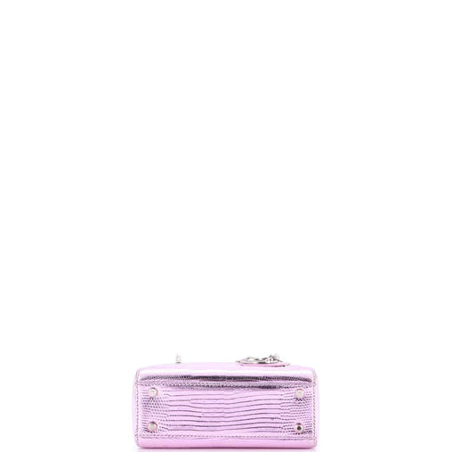 Christian Dior Lady Dior Chain Bag Lizard Mini